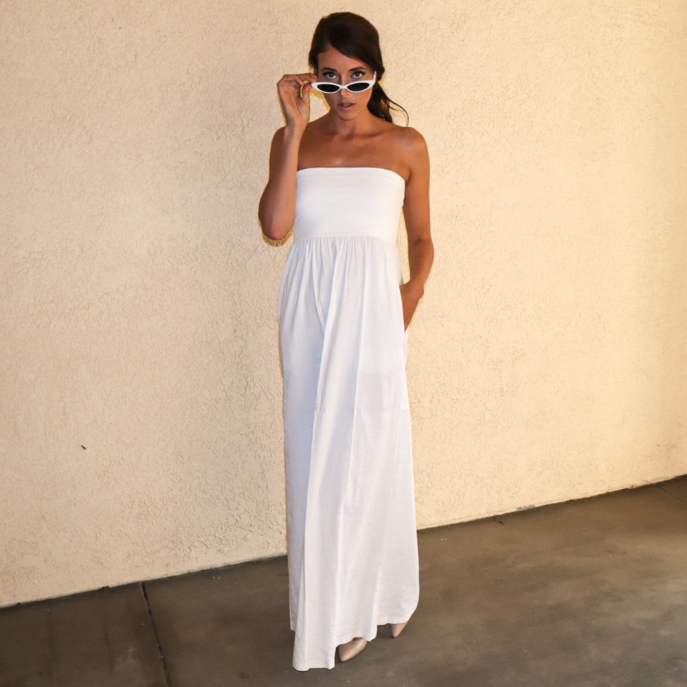 White Theory Maxi Dress - Picture 4 of 12